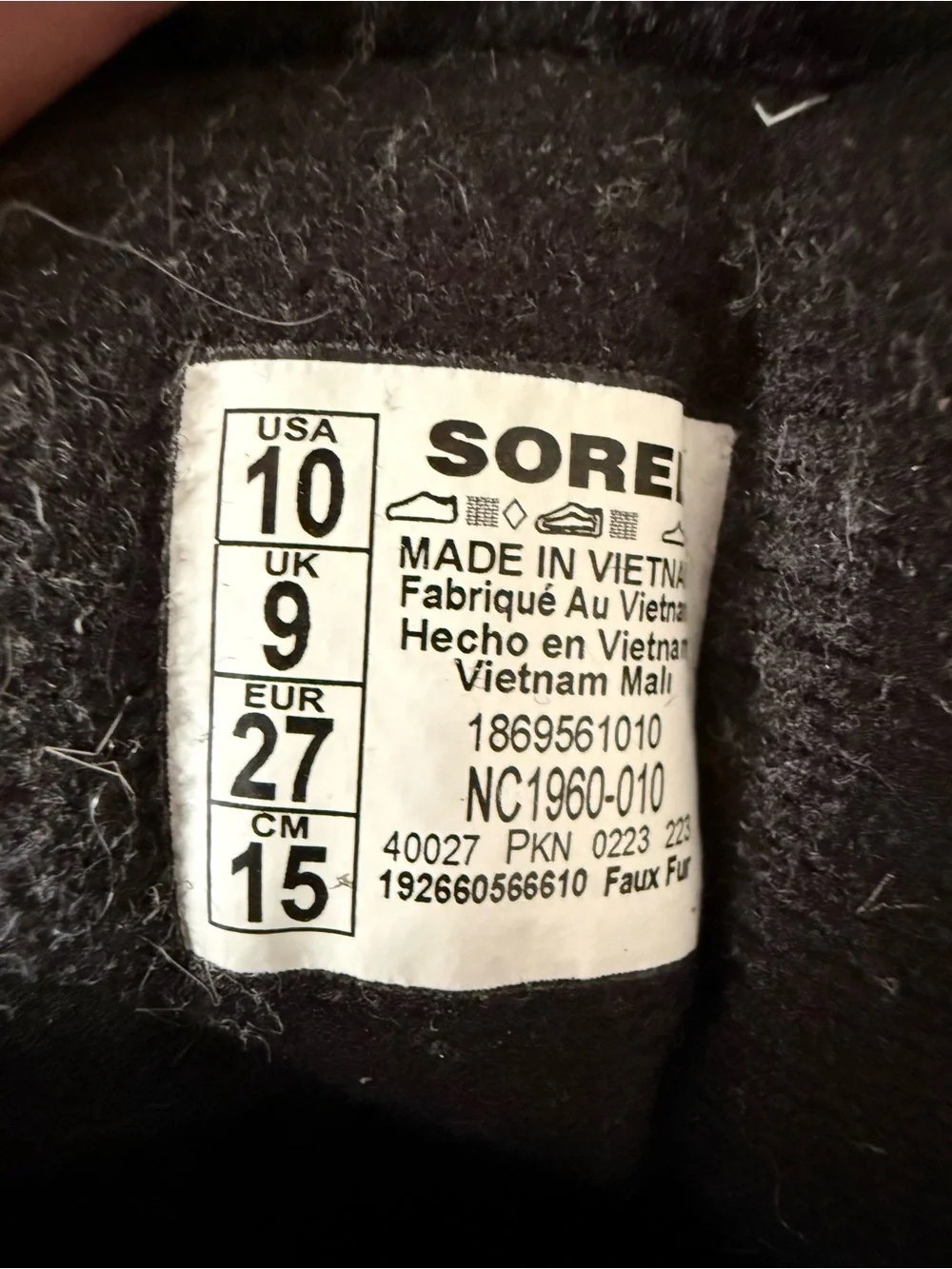 Sorel Kids Black Insulated Rain & Snow Boots with Faux Fur Cuff